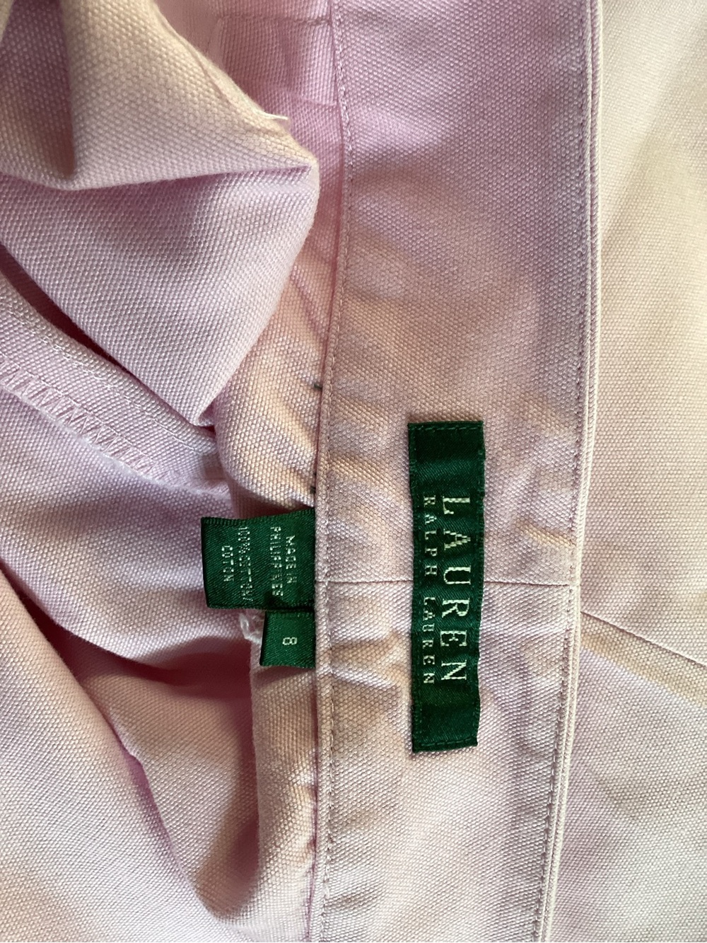 Lauren Ralph Lauren Light Pink Tailored Bermuda Shorts sz 8 - Picture 8 of 8